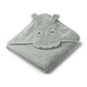 Liewood бебешка кърпа Albert Hippo dove blue