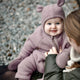 Mikk Line мериносова вълна бебешки гащеризон Twilight Mauve