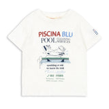 Konges Slojd детска тениска с къс ръкав Era Off White/Piscina
