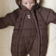 Konges Slojd Бебешки зимен костюм Alpi Chocolate Brown