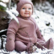 Mikk-Line Бебешки гащеризон от мериносова вълна Wool Baby Suit Burlwood