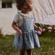 Lil' Atelier Детска дънкова рокля Medium Blue Denim EMB NMFFUNDA