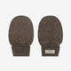 Huttelihut Бебешки ръкавички от мериносова вълна Wollfleece, Brown Melange