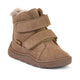Froddo детски зимни боси ботуши Zeru Tex Furry Camel Brown