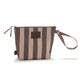 La Millou Водоустойчива козметична чанта на райета Brown XL
