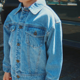 Детско дънково яке Konges Slojd Magot Denim Blu