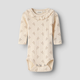 Lil' Atelier Baby Body Slim Дълъг ръкав Novelle Peach Flower NBFRACHELLO