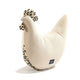 La Millou Granny Hen Cotton Feeding Cushion Velvet Leopard Cream