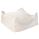 Wigiwama Square Baby Pouffe Ottoman Cream White