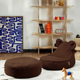 Wigiwama Кръгла детска табуретка Warm Hazel Ottoman