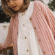 Lil' Atelier плетен пуловер за момичета Misty Rose NMFFABIOLA
