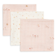 Jollein Муселинови пелени 31 x 31 cm Pretty Picnic, 3 опаковки