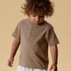 Lil' Atelier Тениска с къс ръкав на Len Loose Top Coca Mocha NMMDOLAN